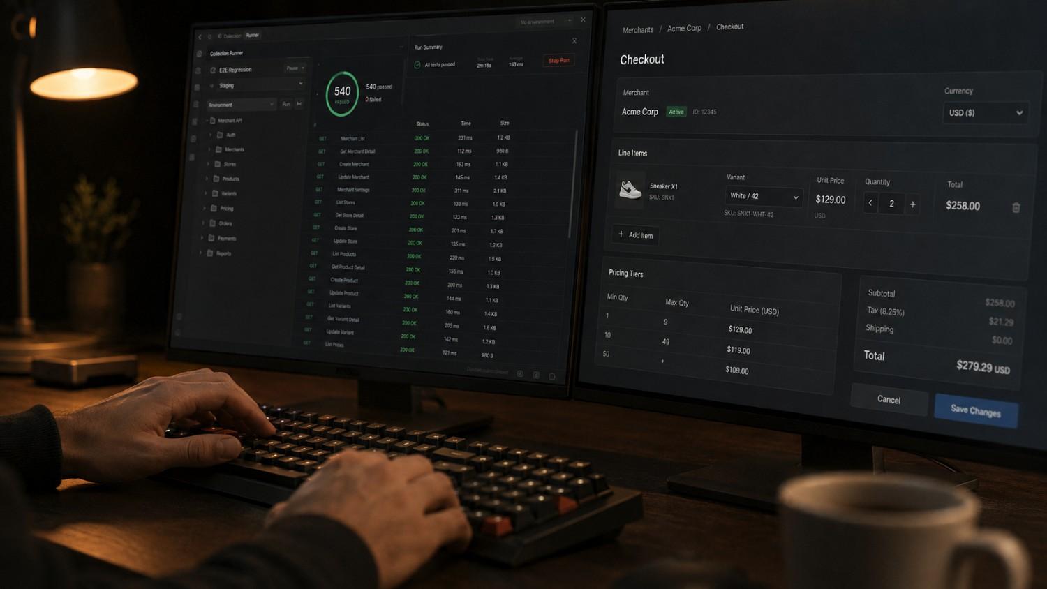 API Quality at Scale: Checkout Verification Across 50–100 Merchant Sites